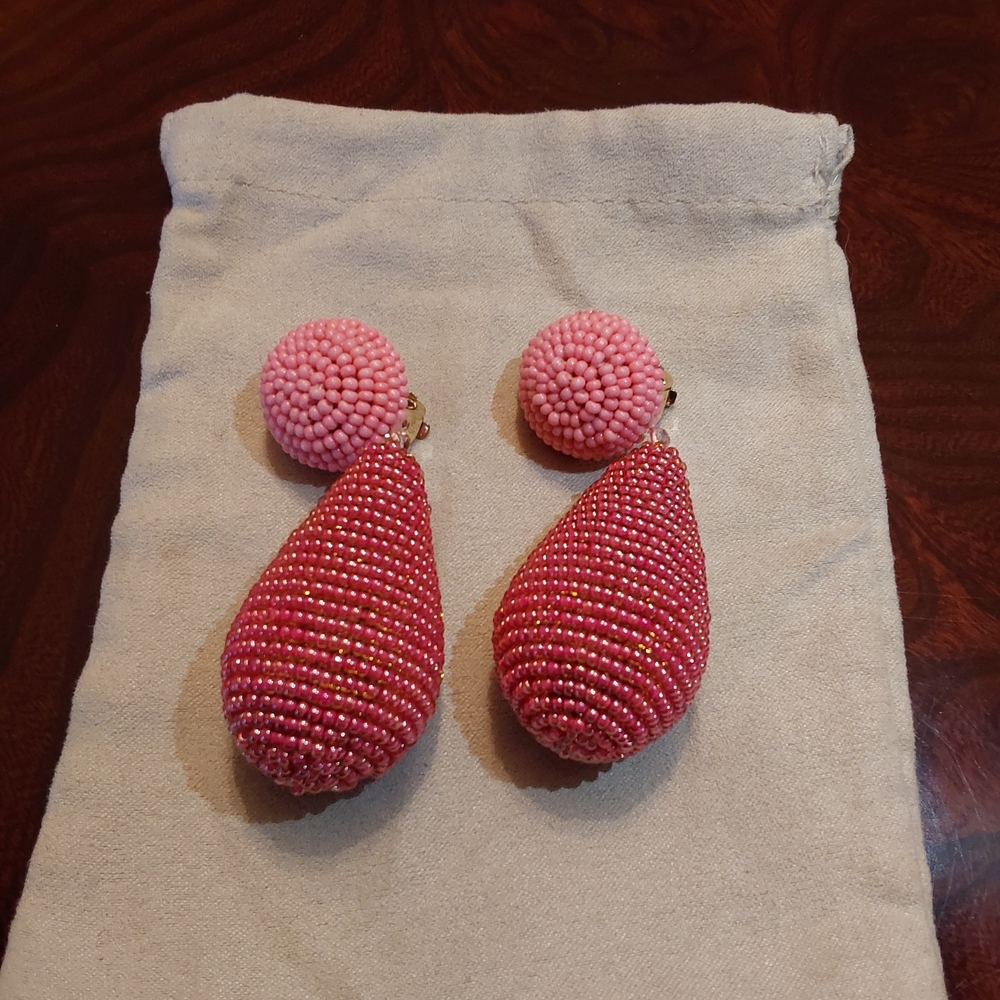 Sachin + Babi Guava Alena Clip-on Earrings